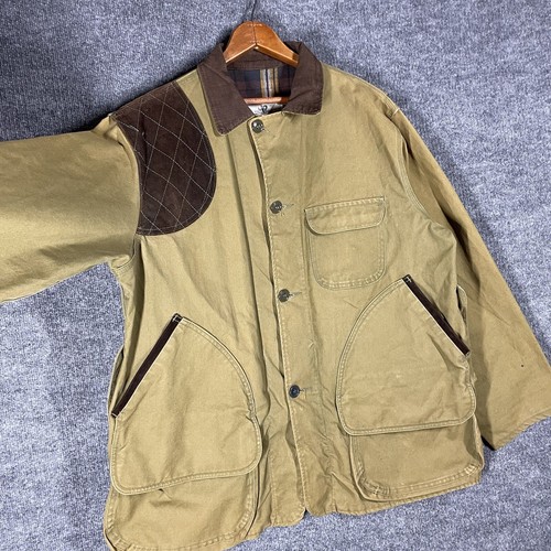 VINTAGE 60s Black Sheep Hunting Canvas Jacket Large Green Chore Game Lined - Picture 5 of 24