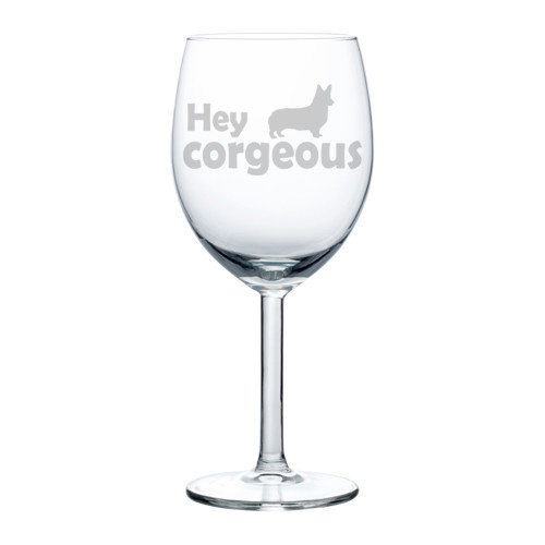 Hey Corgeous Corgi Funny Gorgeous Stemmed / Stemless Wine Glass - Bild 2 von 4