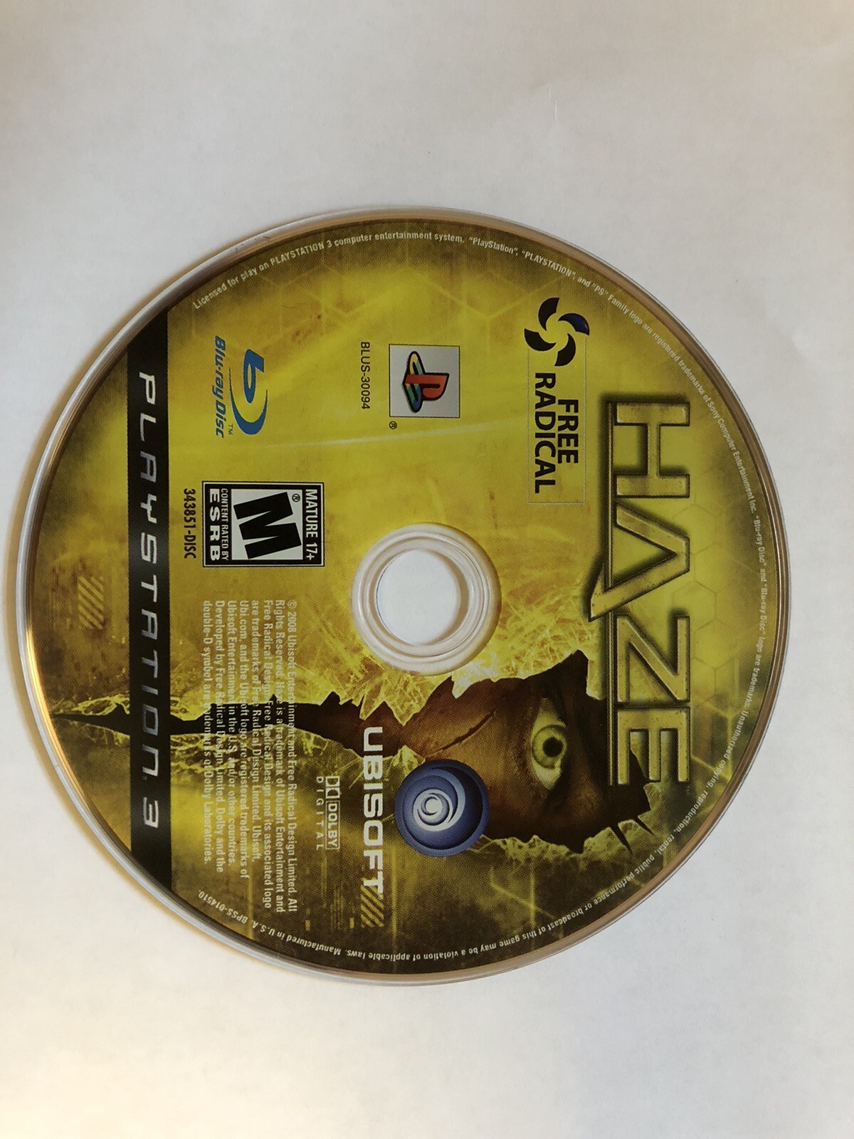 Haze (PlayStation 3 PS3) DISC ONLY A7399 8888343851 eBay