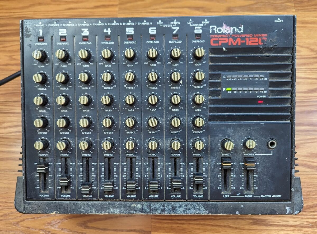 1986) Roland CPM-120 Compact Powered 8 Channel Mixer 1986) Roland CPM-120 Compact Powered 8 Channel Mixer