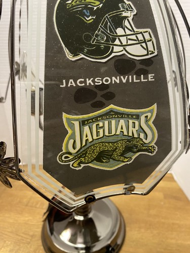 Jacksonville Jaguars NFL 3 Way Touch Lamp 23” T 6 Glass Panels 9”New Free Ship - Picture 2 of 11