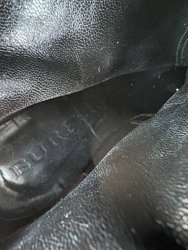 Burberry shiny patent leather black boots Flat Knee Length EU 37 Made in Italy - Picture 9 of 12