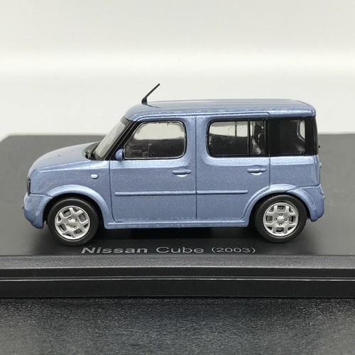 Mini Car Nissan Cube 2003 Blue 1/43 Scale Box Display Diecast Vol 157 - Picture 4 of 12
