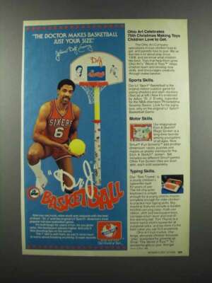 1983 Ohio Art Lil' Sport Basketball Ad -Dr. J Erving | eBay