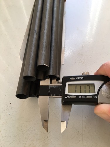 Carbon Fiber Tube Made in USA. 1/2"  / 12.45mm OD   .44" / 11.13mm ID X 10" long - Bild 1 von 5