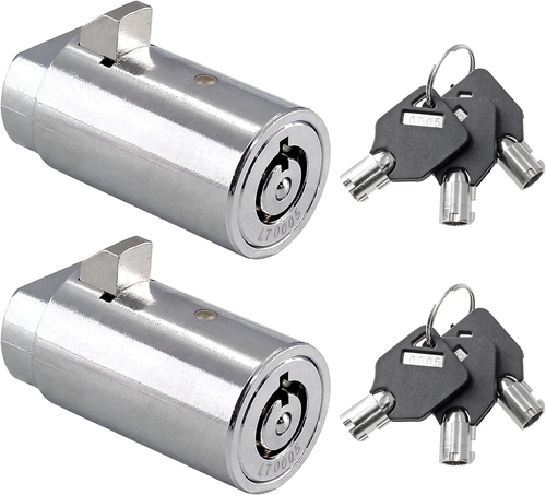 2 Set Vending Machine Lock and Key (Keyed Alike), High Security Tubular Keyway S - Picture 11 of 12