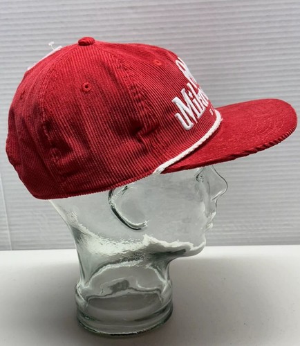 Alter Milwaukee Bier rot Cord Hut Kordel Seil Snapback Schrift - Bild 4 von 6