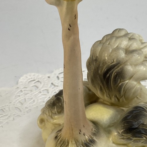 Estatuilla vintage de pájaro antropomórfico avestruz de cerámica Joseph Originals Japón - Imagen 3 de 21