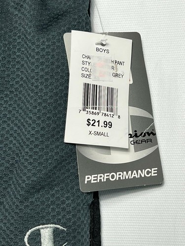 Champion GEAR Boys' Flatback Mesh Pants Slate Grey - XS - Picture 5 of 5