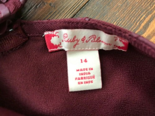 NWT New Nordstrom Ruby & Bloom Dress, Maroon Red Sleeveless Tulle Burgundy 14 Lg - Picture 4 of 11