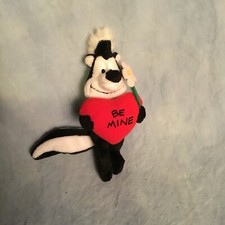 Looney Tunes February Pepe Le Pew Be Mine Mini Beanbag Plush 7in