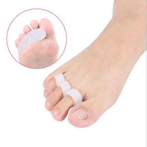 4/2X Toe Straightener Aid Pain Relief Hammer Claw Mallet Soft Gel Toe Separator} - Zdjęcie 1 z 12