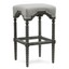 harp and finial hff25024 inwood 18"w wood framed bar stool - waldo beach tweed