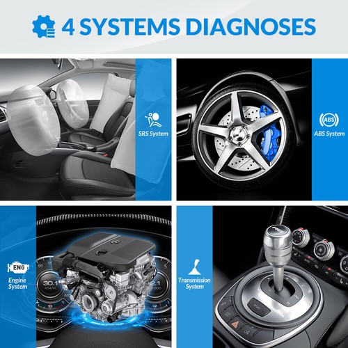 LANCIA OBD2 Scanner CRP129E Motore ABS SRS AT Lettore Codice Strumento Diagnostico Auto - Foto 2 di 12