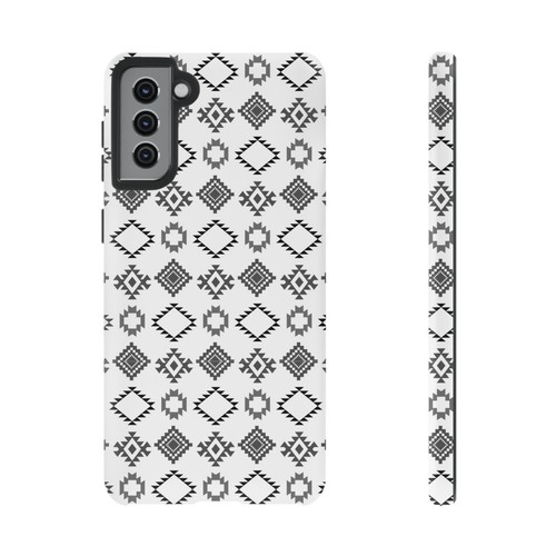 Black and White Southwestern Aztec Pattern Samsung Galaxy Tough Cases - 第 94/117 張圖片