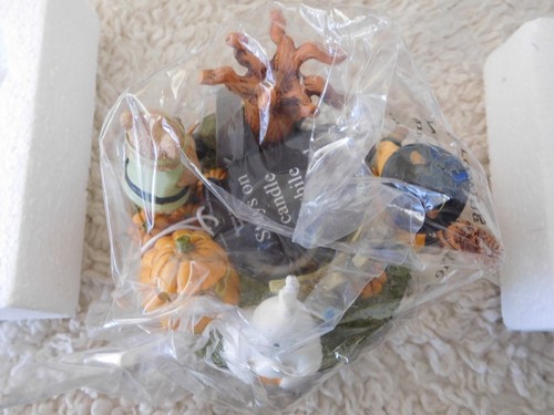 Old Virginia Candle Co. Halloween Kerzendeckel Bären Geist Baum Boo NEU - Bild 2 von 7