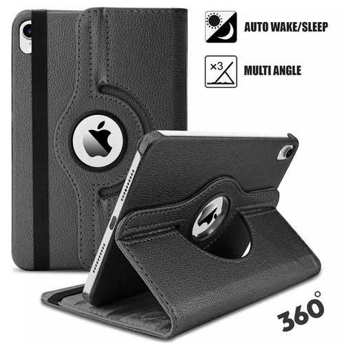 For iPad Pro M4 Air M2 11" 13" 2024 Leather Case Flip Stand Cover 360° Rotating - Picture 2 of 15