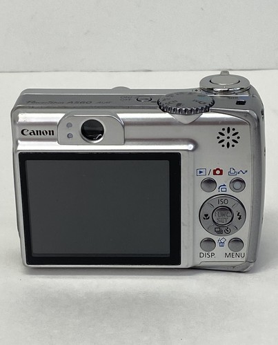 Canon PowerShot A560 7.1MP Digital Camera - Silver Four Parts Or Repair No Power - Picture 4 of 7