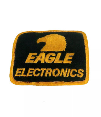 Eagle Electronics Employee Patch Embroidered  Cloth Vintage 3'' x 3 3/4''