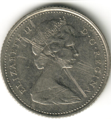 カナダ 1973年 エリザベス2世 Canada - 10 Cents - 1973 - #2 - Elizabeth II 2nd portrait | eBay
