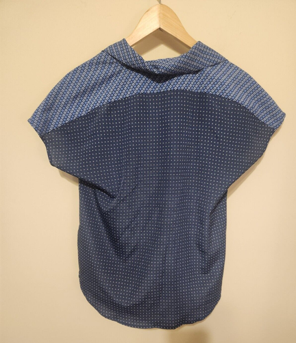 Woman’s Blouse Banana Republic Size XS Scarf Attached Blue - Picture 2 of 6