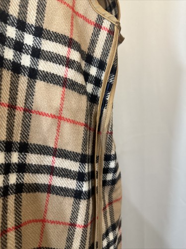 RRP€630 BURBERRY Wool Warmer Inner Gilet Tartan Open Front Lining Vintage E116 - Picture 8 of 15