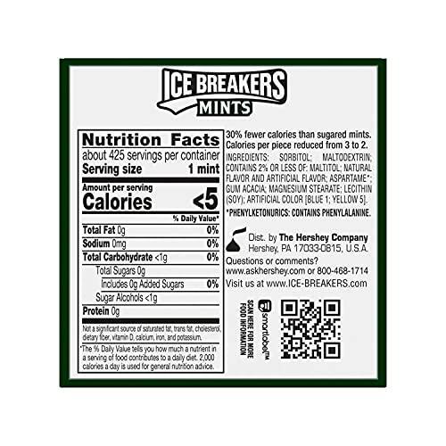 ICE BREAKERS Spearmint Sugar Free Mints, Holiday, 1.5 oz Tins (8 ct) - Picture 2 of 6