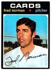 1971 Topps Fred Norman # 348 St. Louis Cardinals (ex-) C