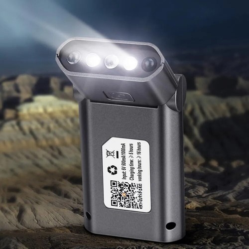LED Sesnor Hut Clip Licht USB Wiederaufladbar Hell Scheinwerfer Tragbare Helm Lampe - Bild 10 von 11