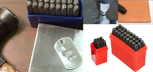 LETTER & NUMBER PUNCH STAMP SET 3mm 4mm 5mm 6mm 8mm 10 mm Hardened steel NEW AU - Picture 3 of 6