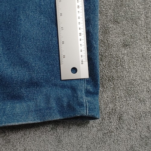 Levis 501 Jeans Mens W36 L32 Blue Medium Wash Button Fly Whiskering - Picture 10 of 14