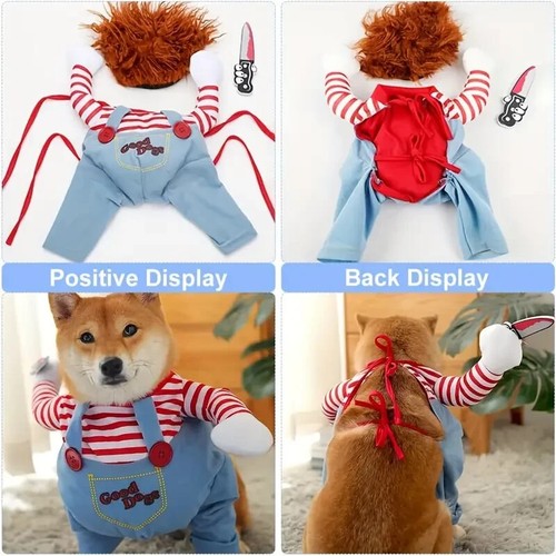 Chucky Pet Costumes & Dagger Toys For Medium & Large Dogs-Fetch Some Fun - Picture 5 of 8