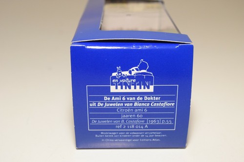 A35 67 1:43 14 ATLAS HERGE TINTIN KUIFJE CITROEN AMI 6 CASTAFOIRE EMERALD MIB - Picture 4 of 4
