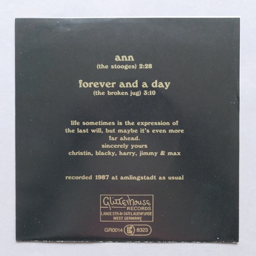 Broken Jug – Ann / Forever And A Day 7" Single Glitterhouse GR0014 - Bild 4 von 4