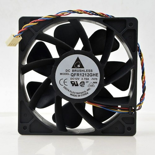 Delta BRUSHLESS QFR1212GHE DC 12V 2.70A 12038 6000RPM MODEL cooling fan - Picture 1 of 1