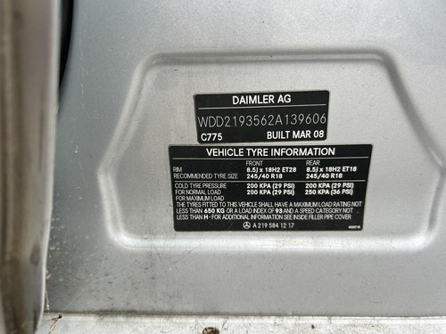 Mercedes CLS Class Left Front Door Lock Mechanism CLS 350 / C219 04/05-05/11 - Picture 8 of 9