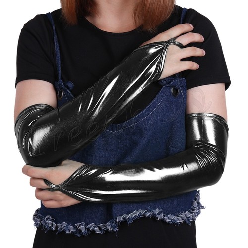 Mujeres Guantes Largos Codo Noche Fiesta Boda Ópera Dedo Malla Mitones Transparentes - Imagen 19 de 75