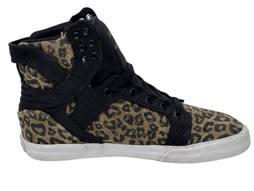 Supra Muska 001 Skytop Womens High Tops Sneakers Size 9 Cheetah Print Black - Picture 7 of 16