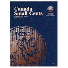 Whitman Coin Folder 4049 Canada Small Cents Vol 2  1989 - 2012  Album / Book