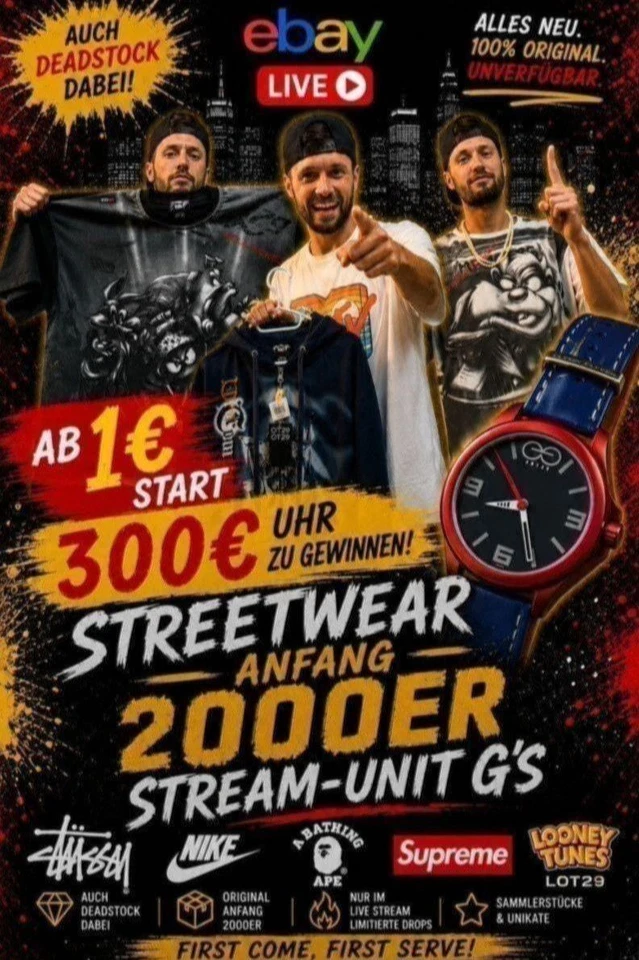 2000s Streetwear 🔥 Seltene Hip-Hop & Skater Fashion, Sneaker - Alles Neu!