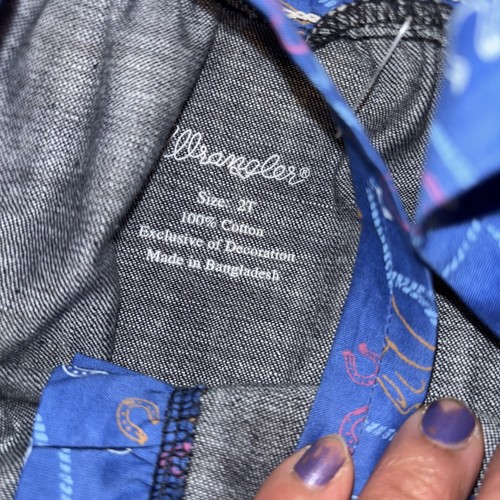Wrangler Baby Girls' Denim Overall Dress Blue Size 2t - Picture 3 of 8