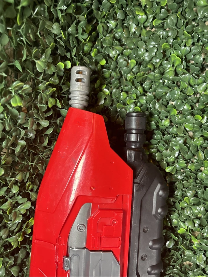 Boom Co Red Halo MA5 Blaster Rifle UNSC Dart Gun Master Chief No Clip Works Gr8 - Image 4 of 4