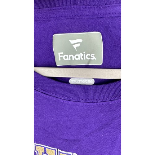 Fanatics Purple Washington Huskies Distressed Arch Long Sleeve Tee Mens 2XL New - Picture 3 of 6
