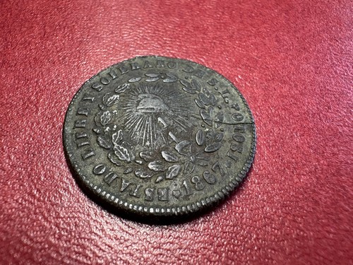 AU 1867 SLP ¼ Real – Registry-Caliber Raw – Cleaner Than PCGS #2/4 – Copper - Picture 8 of 17