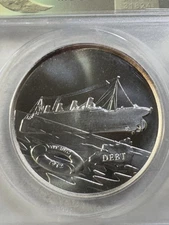 2012 Dan Carr Silver Hard Times Token Euro/Amero Sinking Graded MS 69 by ANACS