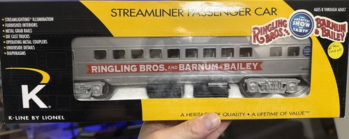 K-Line Ringling Brothers Circus. Coach #41305 Streamliner, Part Of 6-21234, NIB - Picture 4 of 4
