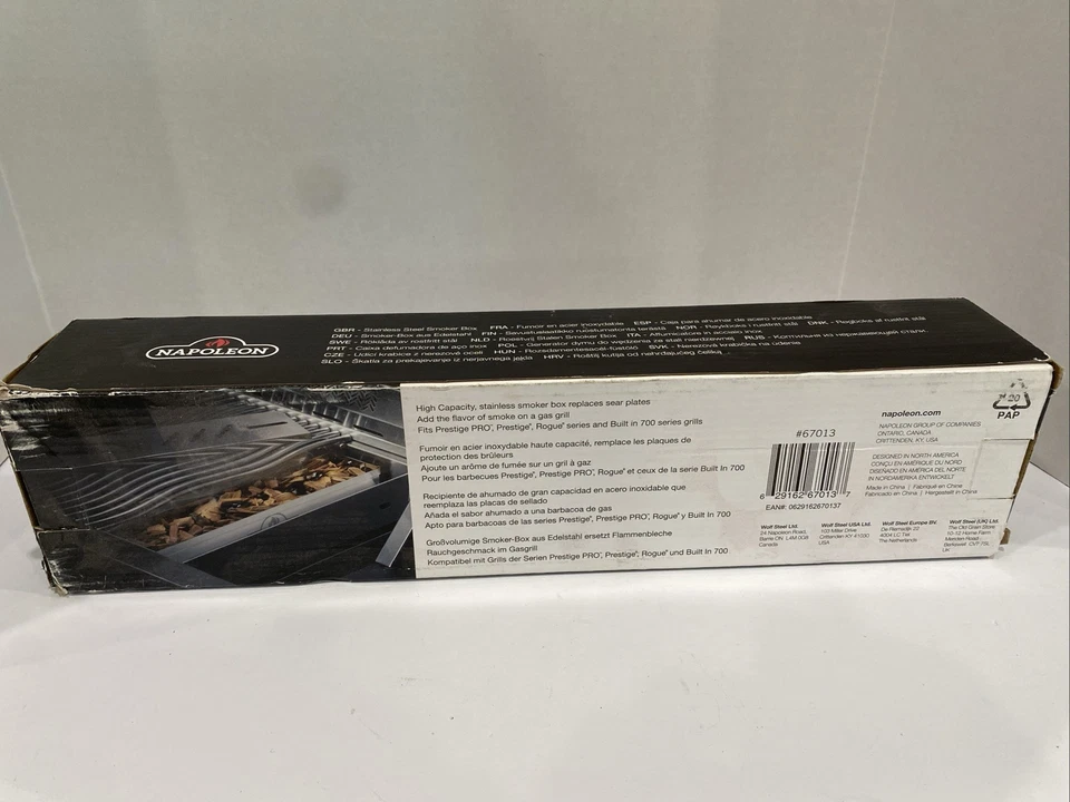 Caja ahumadora de acero inoxidable Napoleon nueva embalaje original  Foto 3 de 4