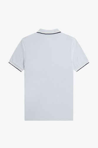 Fred Perry Polo Manica Corta Slim Fit Azzurro - Taglia L Abbigliamento Uomo Polo - Imagen 2 de 2