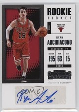 2017 Panini Contenders Retail Rookie Ticket Signatures Ryan Arcidiacono Auto RC