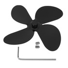 1 Set Professional Thermal Power Fan Aluminum Alloy Fireplace Fan Accessories